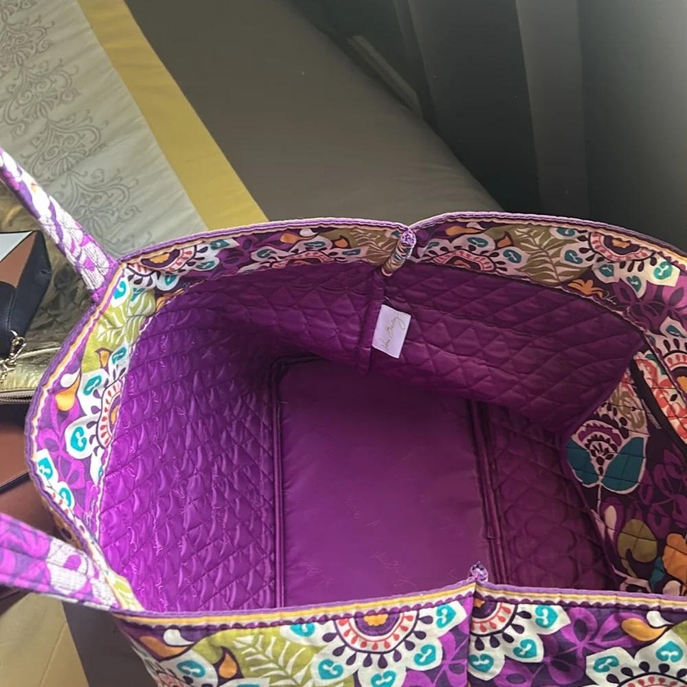 Vera Bradley Grand Tote in Plum Crazy - Picture 3 of 4